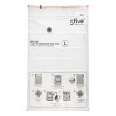 Lot de 4 sacs compresseurs, l.80/120 cm, transparent Airless