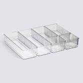 Lot de 6 organiseurs, l.8/16/24, transparent 