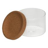 Lot de 4 organiseurs en verre avec support 