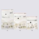 Lot de 5 sacs compresseurs, l.59/80/120 cm, transparent Airless