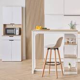 Table de bar, 2 places, blanc Eat up