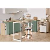 Table de bar, 2 places, blanc Eat up