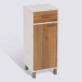 Meuble bas, 1 portes, 2 étagères Come