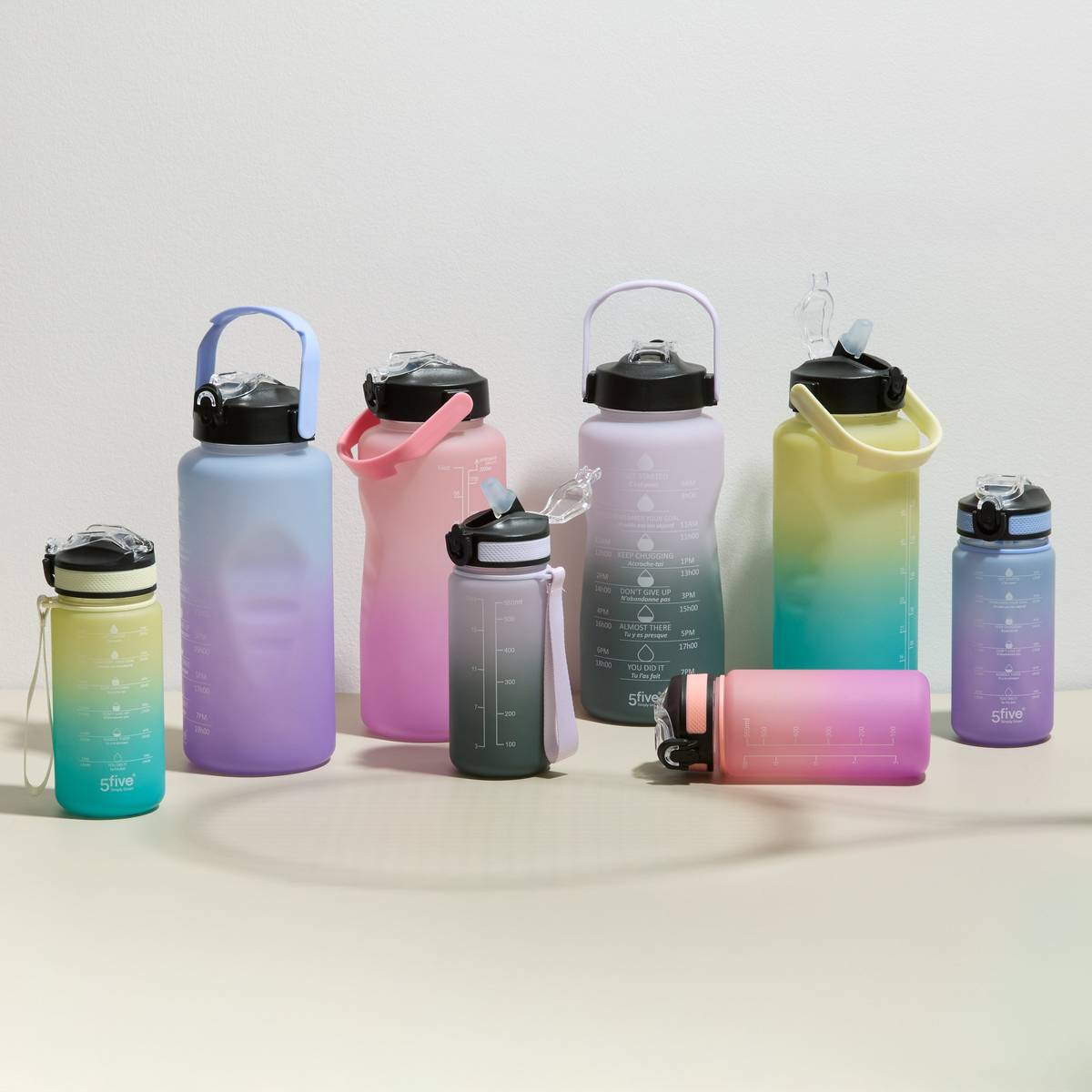 Bouteille avec paille, 0,6l