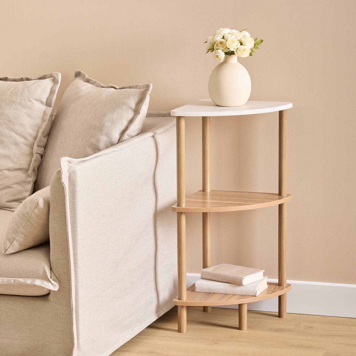 Etagère, angle, 2 étagères Come