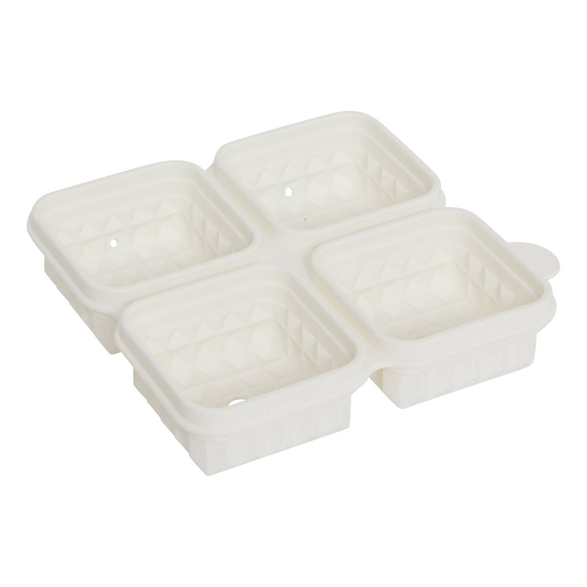 Bac à glaçons, 4 glaçons