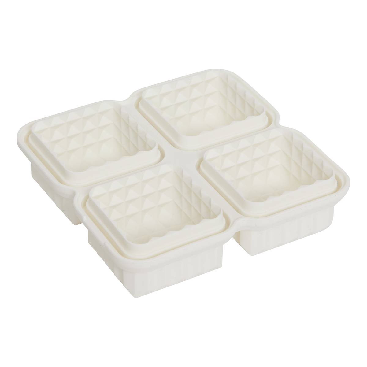 Bac à glaçons, 4 glaçons