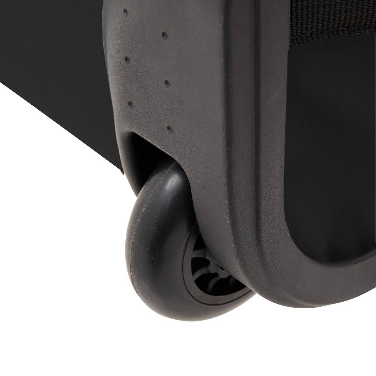 Set de 3 valises souples, 2 roues, fermeture tsa, noir 