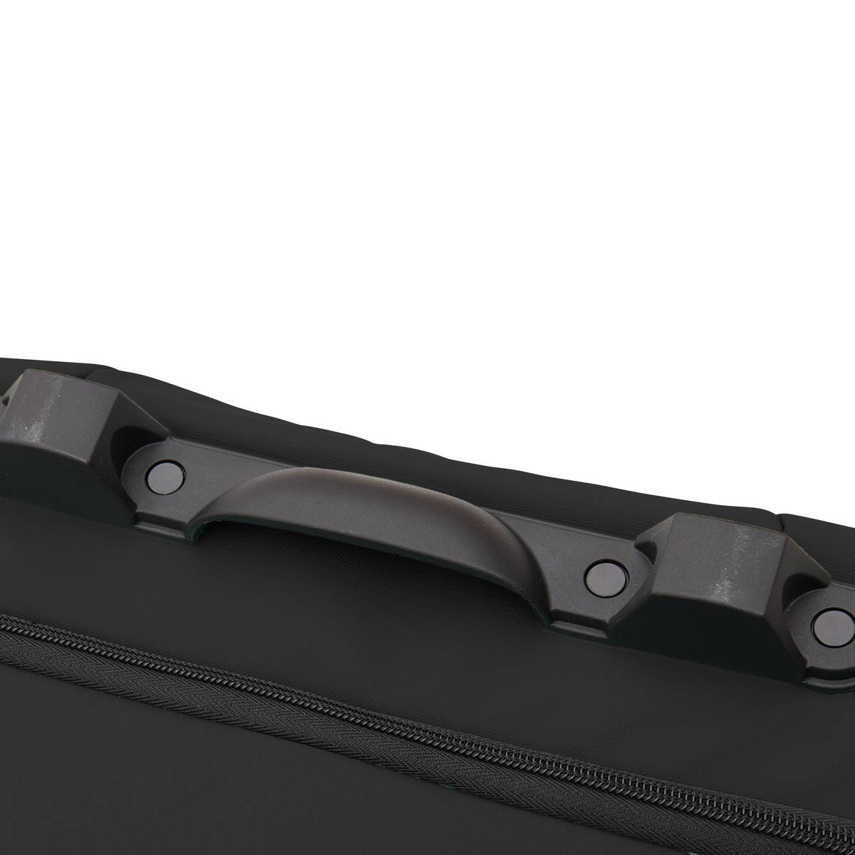 Set de 3 valises souples, 2 roues, fermeture tsa, noir 