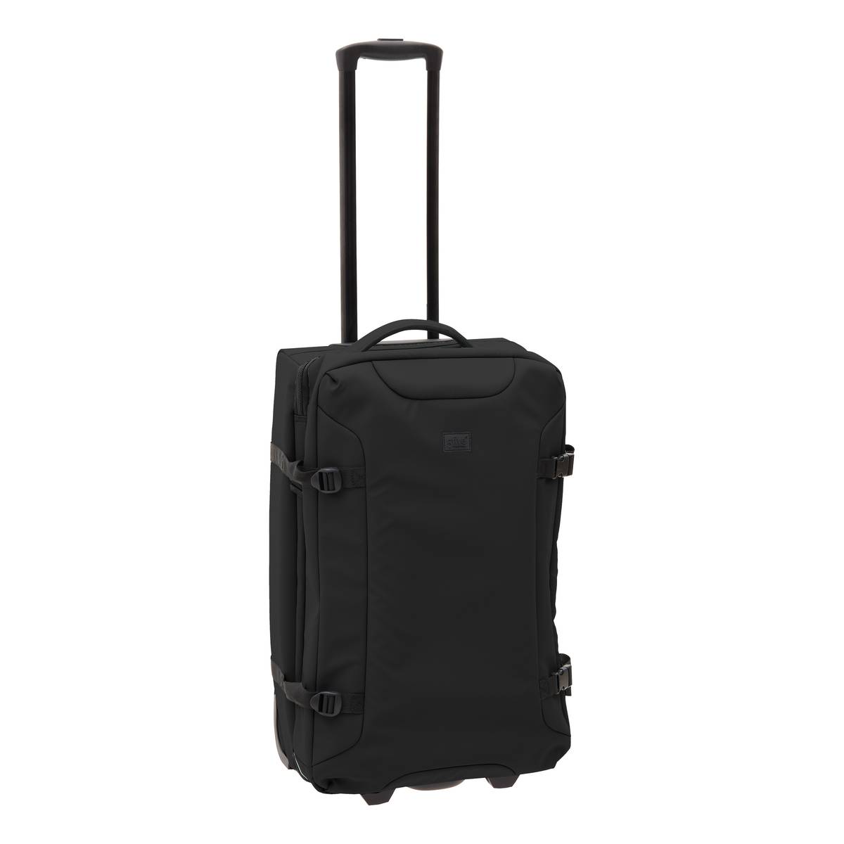 Set de 3 valises souples, 2 roues, fermeture tsa, noir 