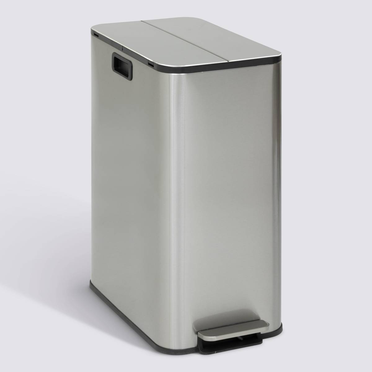 Poubelle 54 l, argent Delta