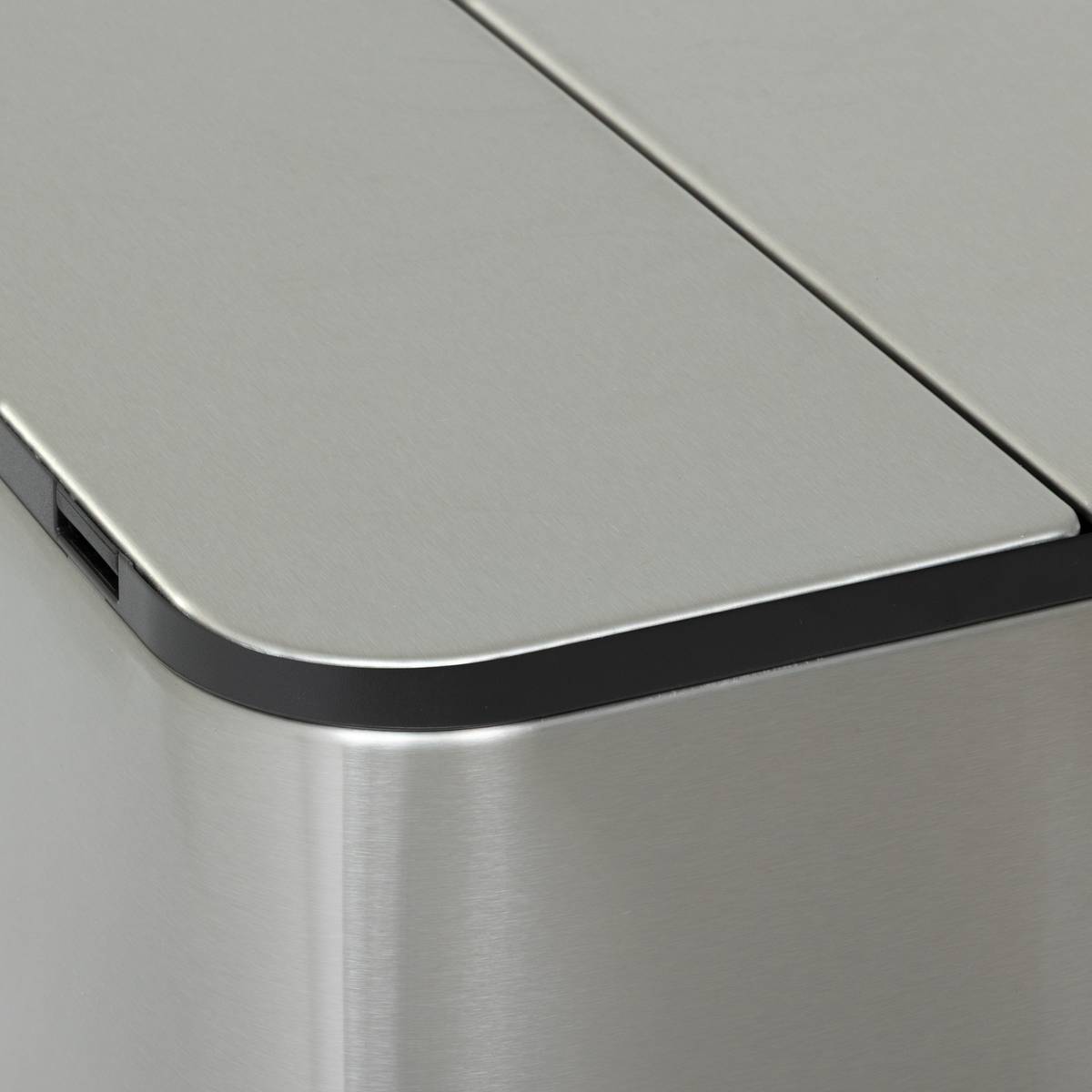 Poubelle 54 l, argent Delta