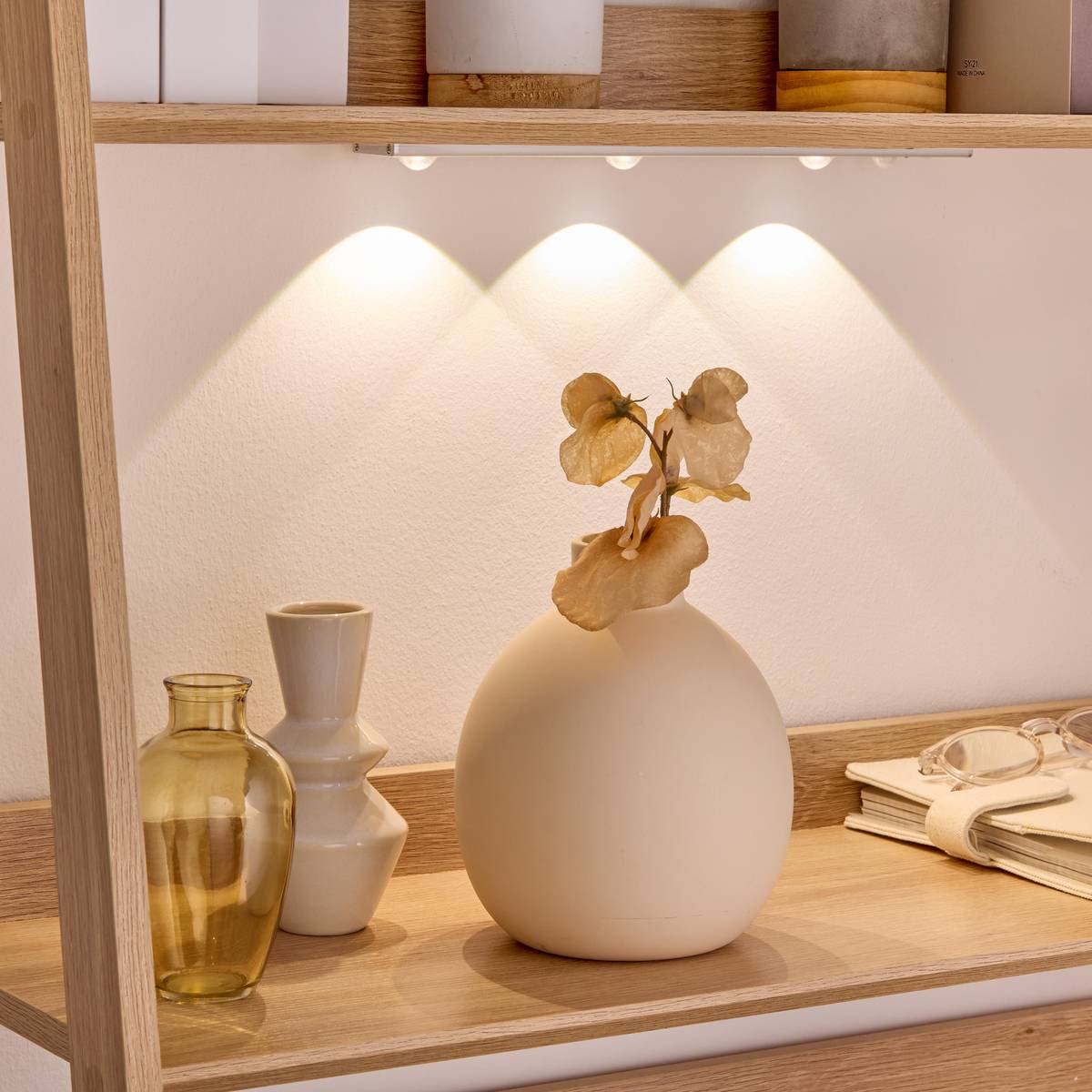 Lampe réglette led amovible, l.33 cm