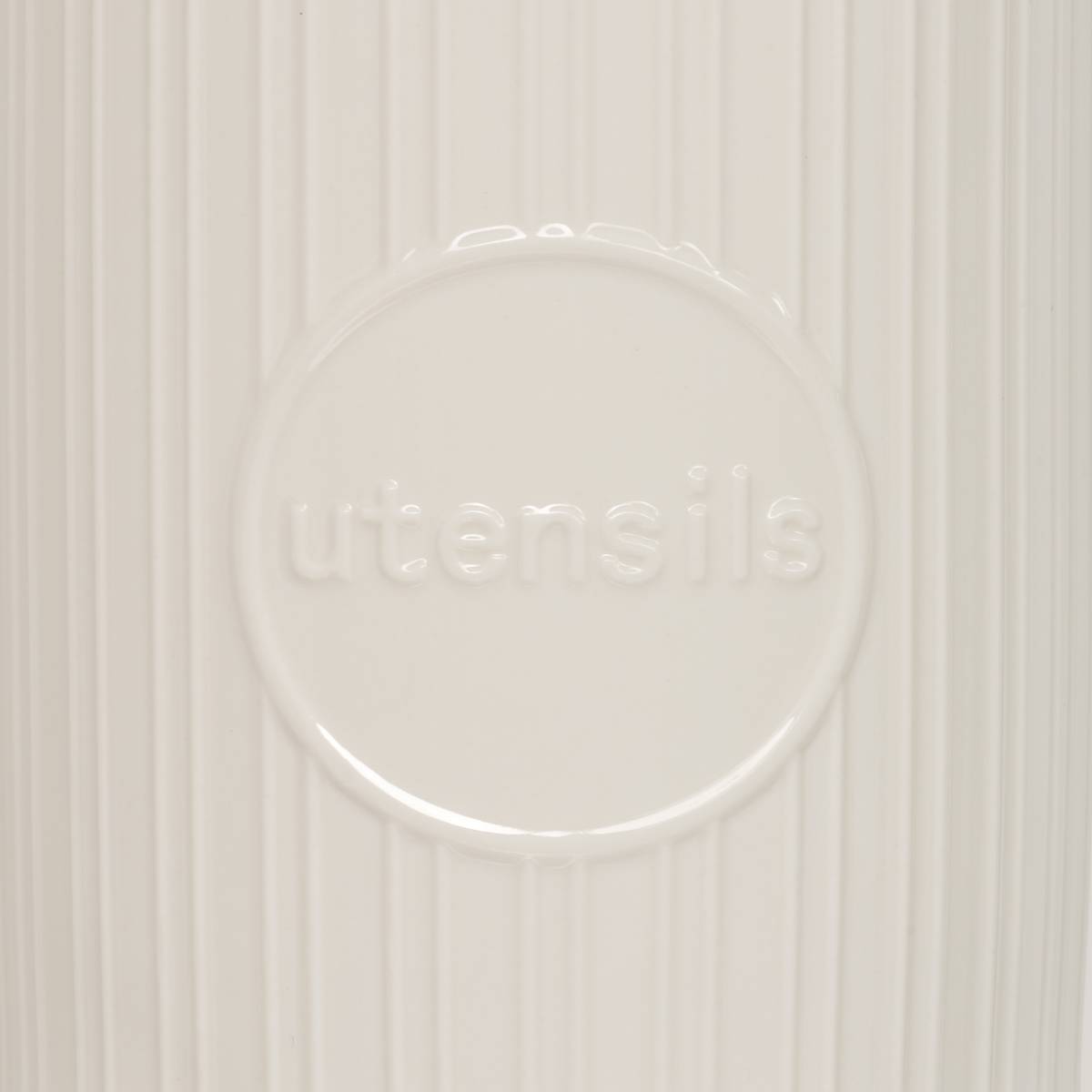 Pot à ustensiles 12,8x12,8x17 cm, blanc