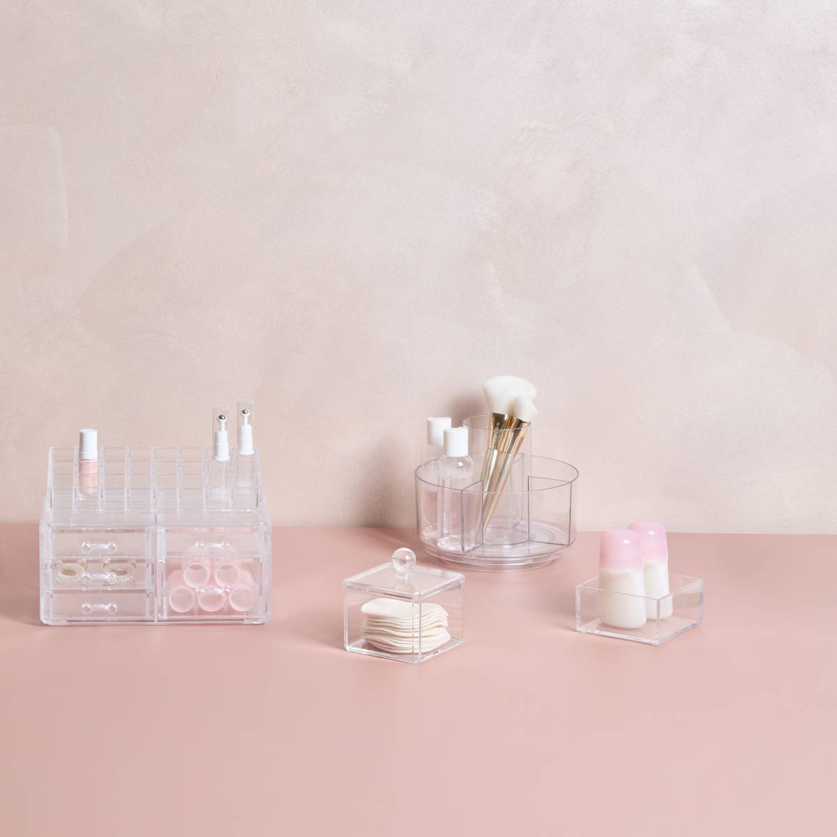 Organiseur, d.18 cm, transparent Selena