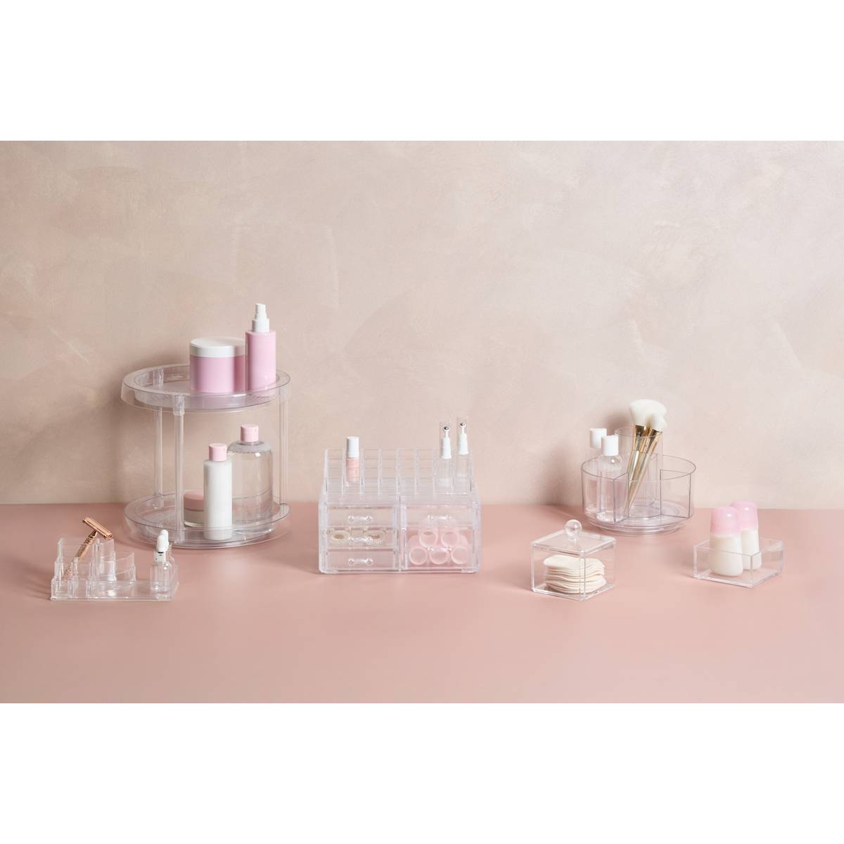 Organiseur, d.18 cm, transparent Selena