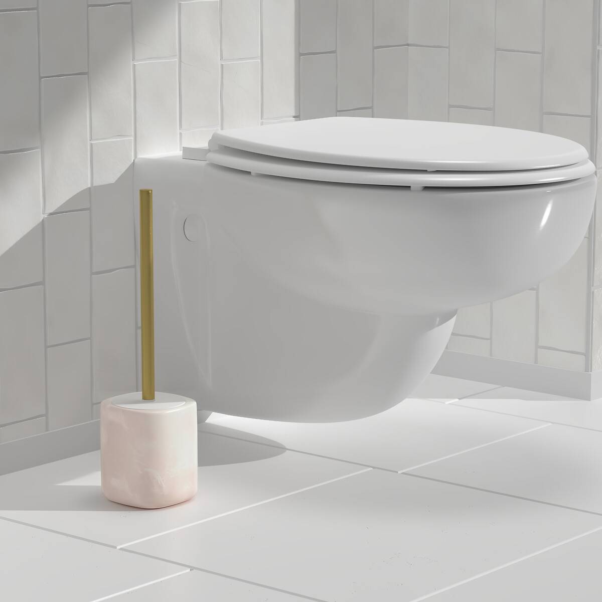 Brosse wc, blanc Cloudy