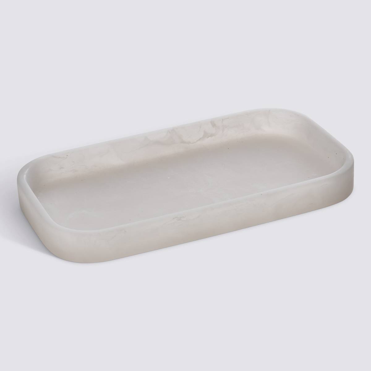 Plateau, 20,5x11,5x2,2 cm, blanc Cloudy