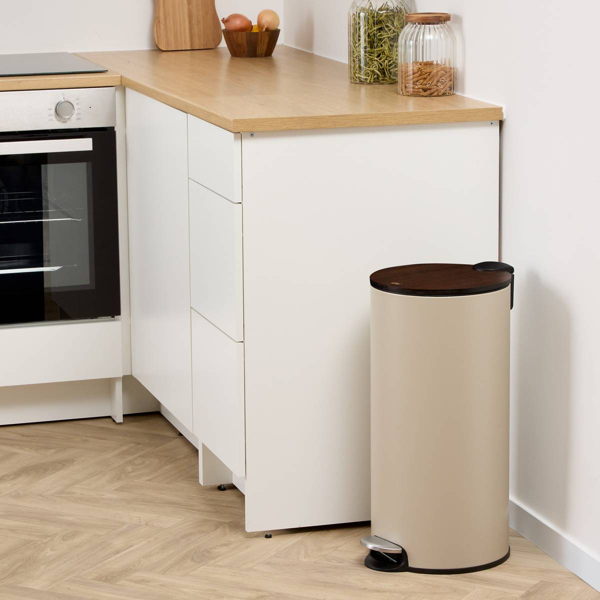 Poubelle 27,3 l, argile Modern color