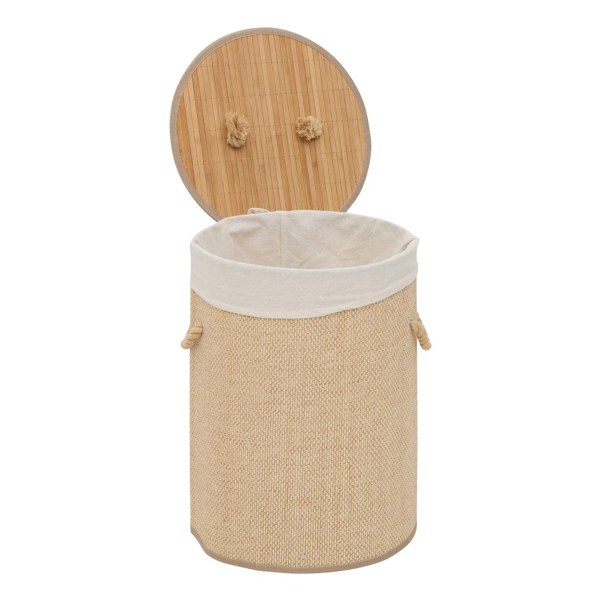 Panier à linge, 48 l, blanc Stemy