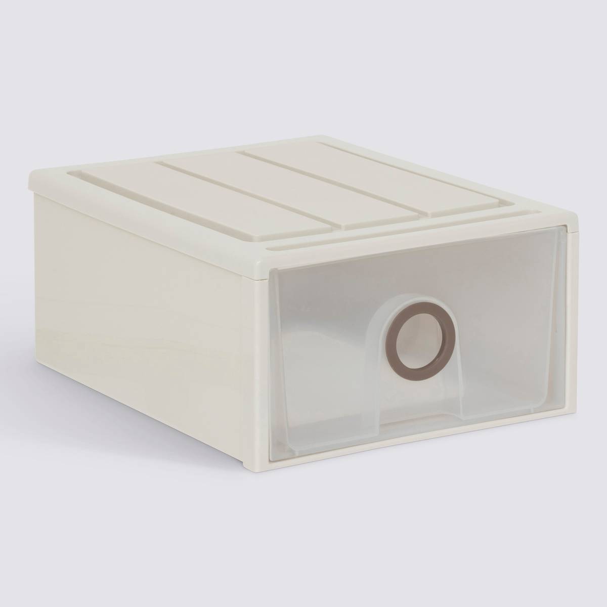 Tiroir en polypropylène, 8,5l, beige Tide'n stak