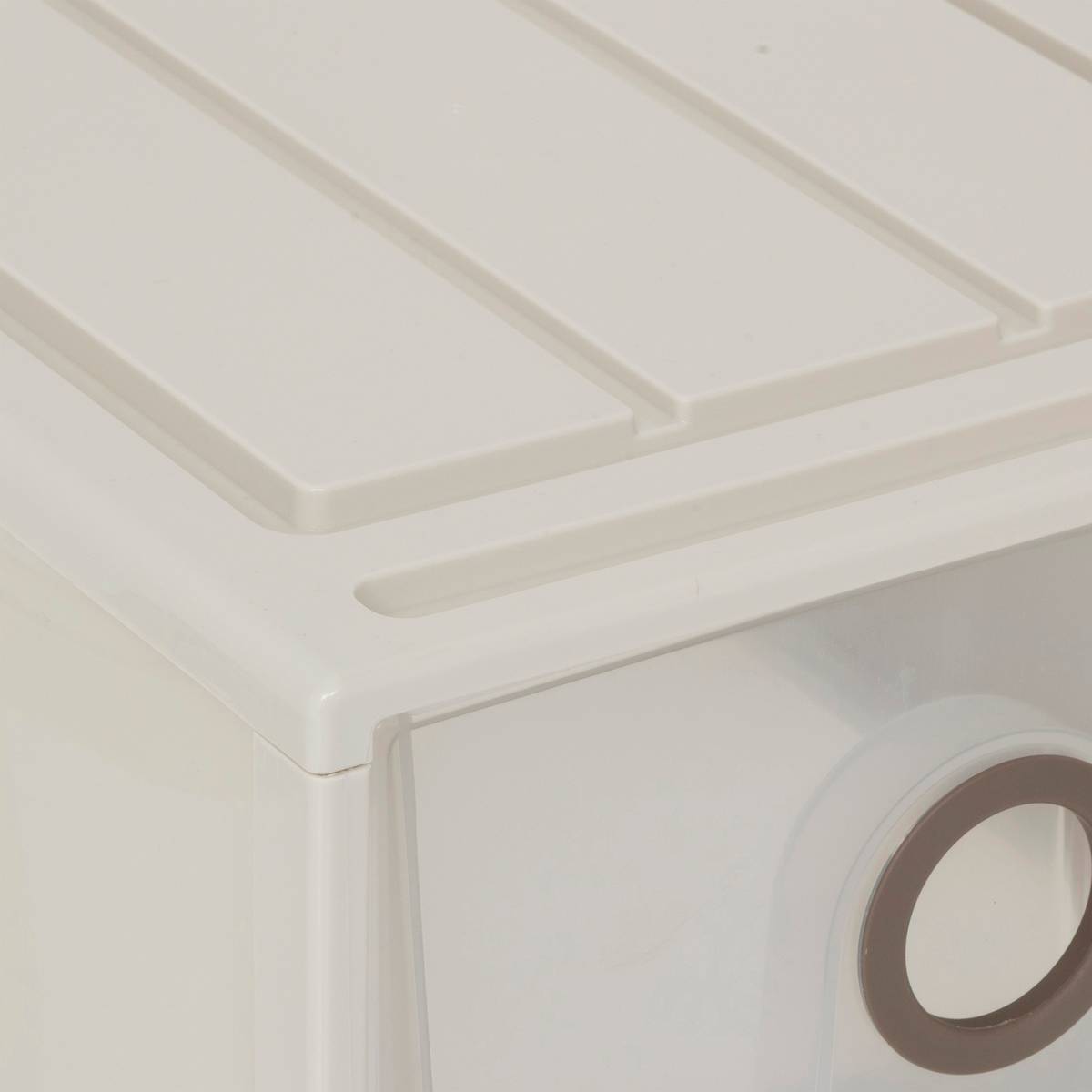 Tiroir en polypropylène, 8,5l, beige Tide'n stak