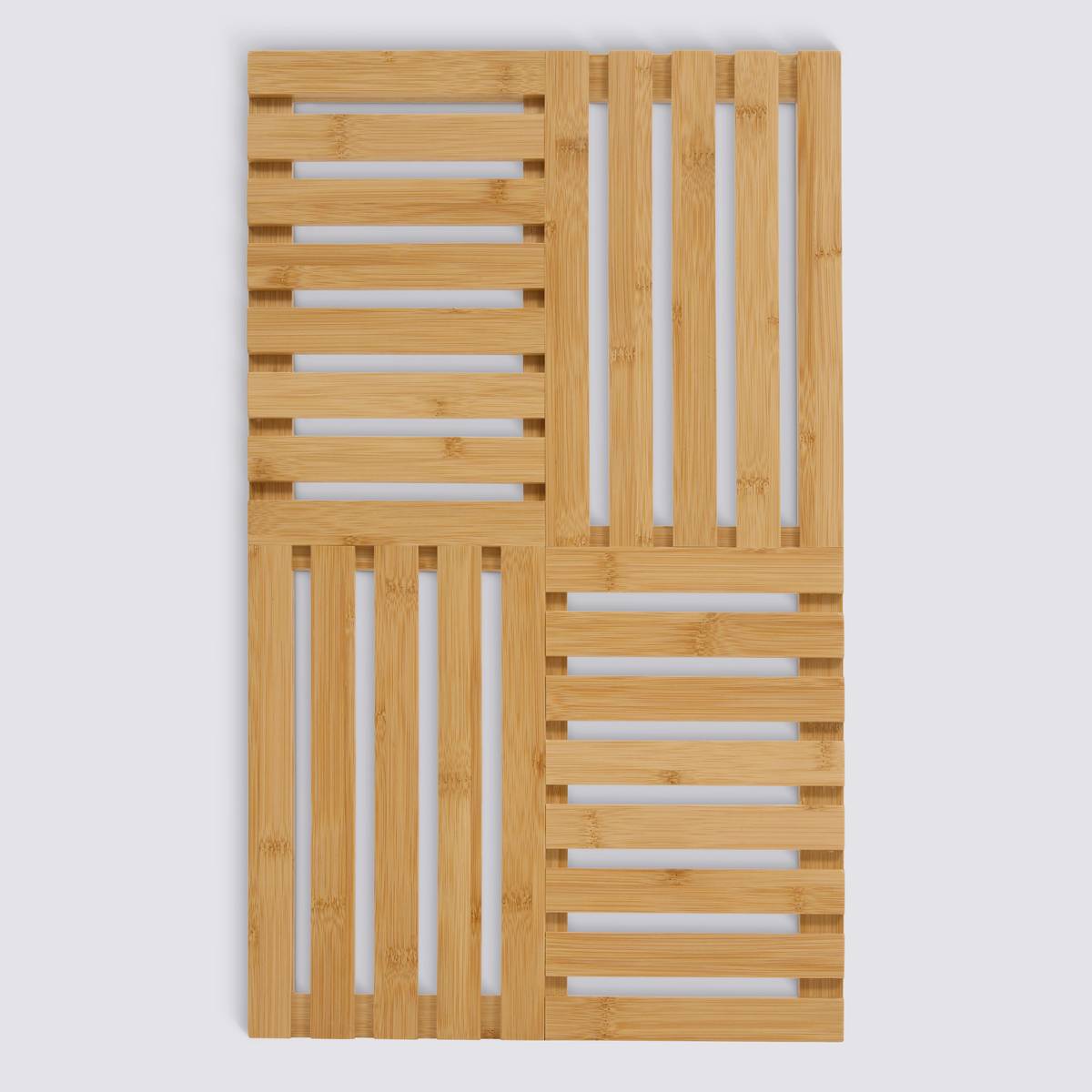 Caillebotis 55x33x2,5 cm, beige Bambou