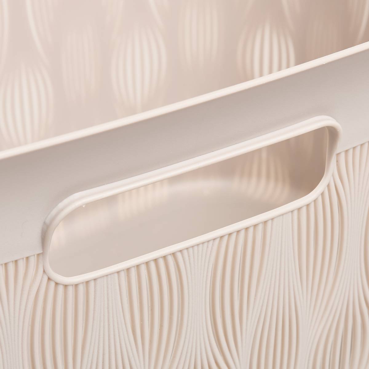 Panier en polypropylène, 38l, blanc Leaf