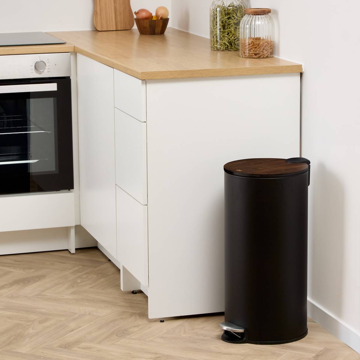 Poubelle 27,3 l, noir Modern color