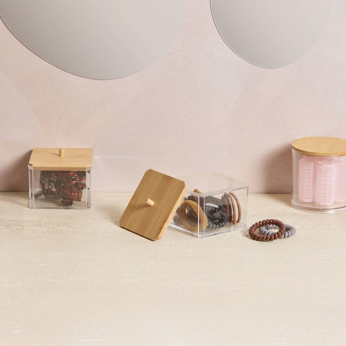 Boite à élastiques pour cheveux, 20 élastiques Selena