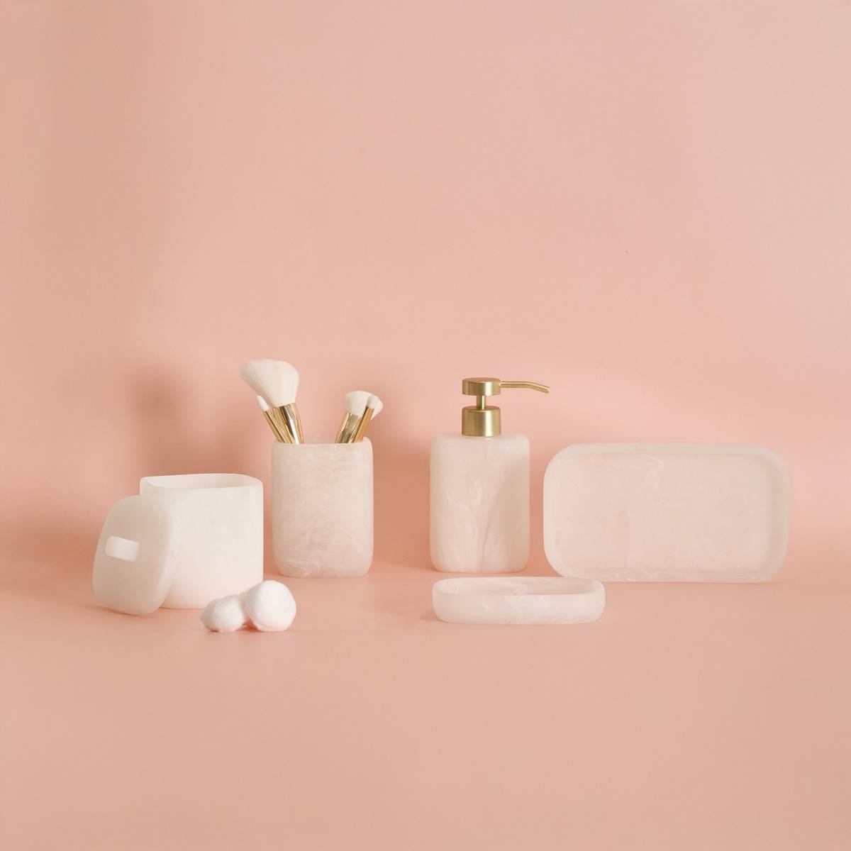 Distributeur à savon, 370 ml, blanc Cloudy