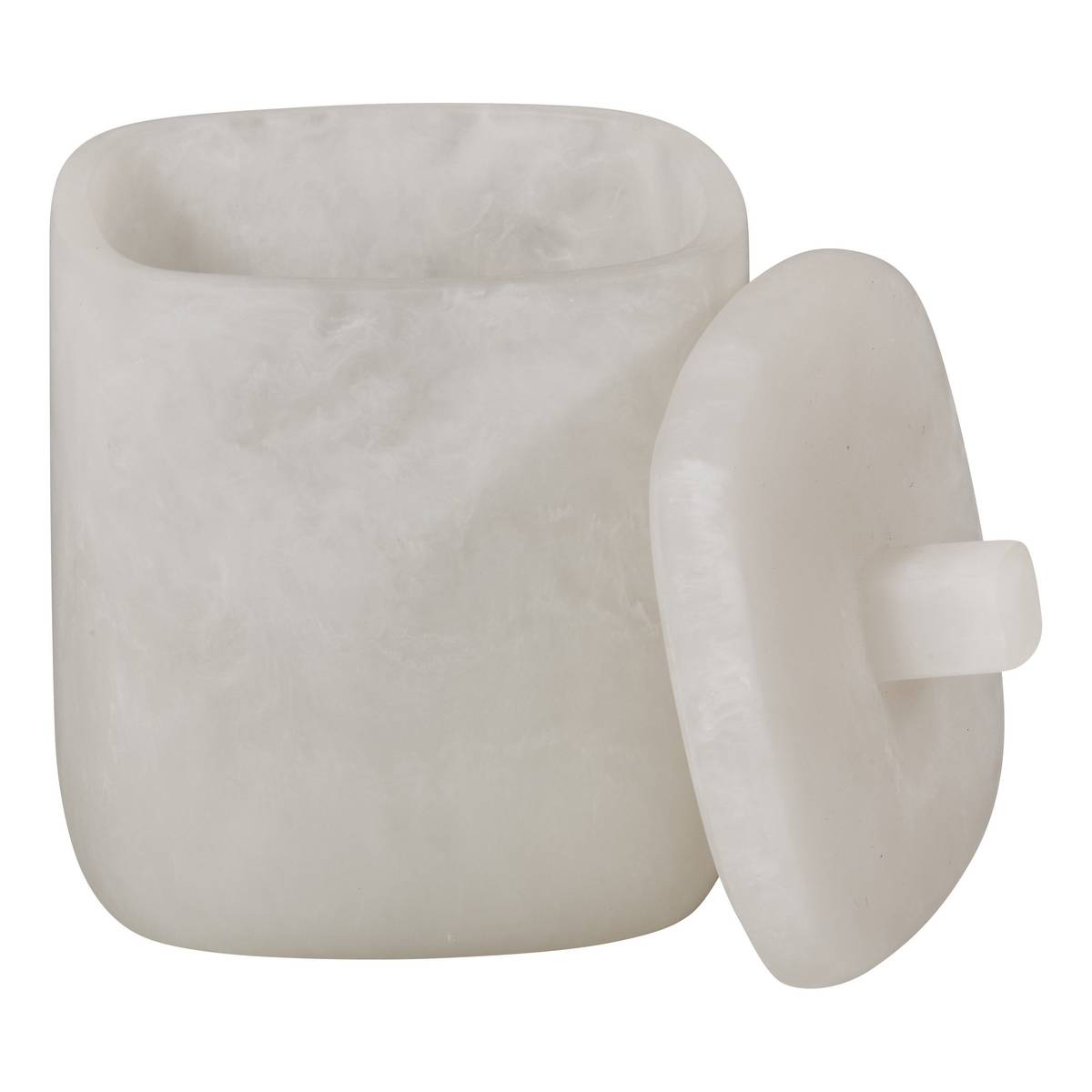 Pot à cotons, blanc Cloudy