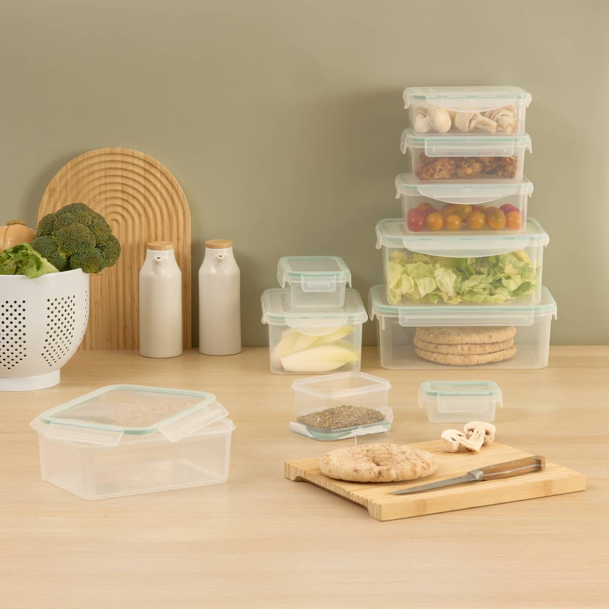 Boîte de conservation 0,9 l Clipeat plastique