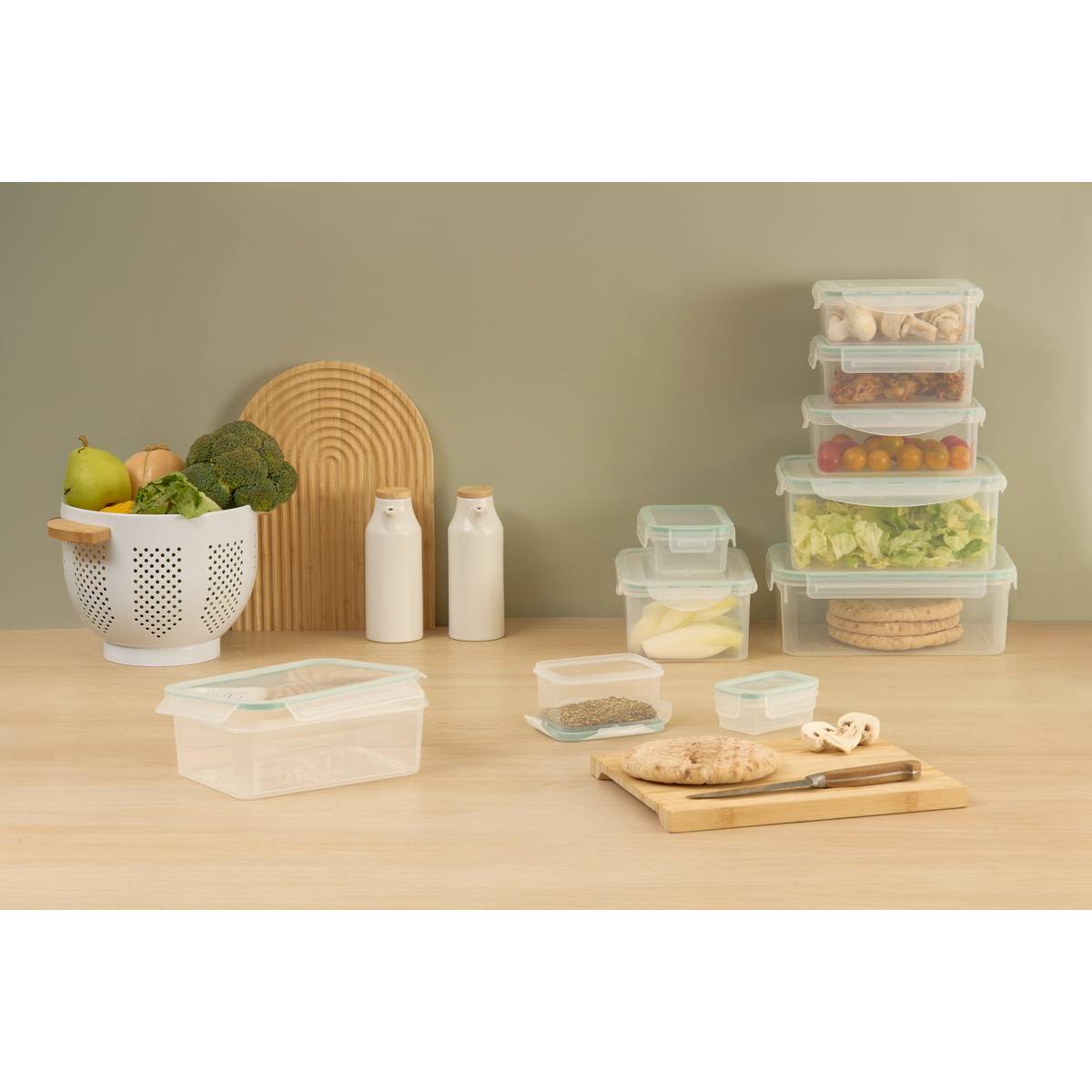 Boîte de conservation 0,9 l Clipeat plastique