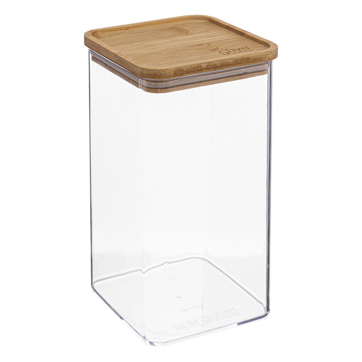 Lot de 2 boîtes de conservation, couvercle bambou, 1/1,5l Eske bambou