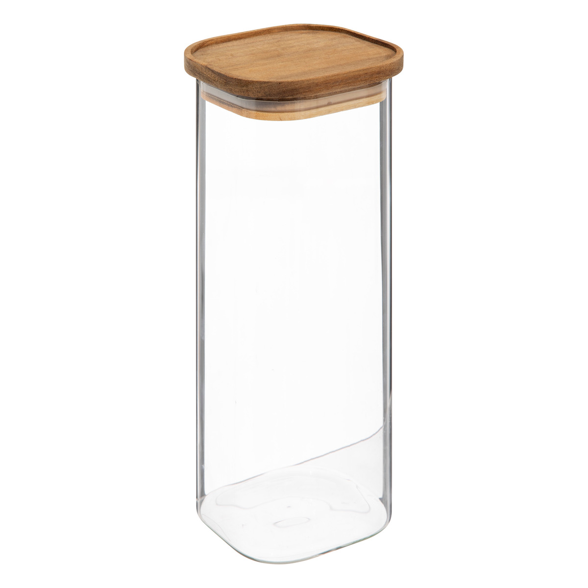 Lot de 3 bocaux, verre, couvercle acacia, 0,6/1/2l Hermet