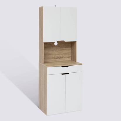 Buffet de cuisine, rectangulaire, 4 portes, étagères Eat up