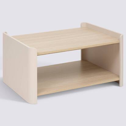 Table basse, blanc ivoire Roundy