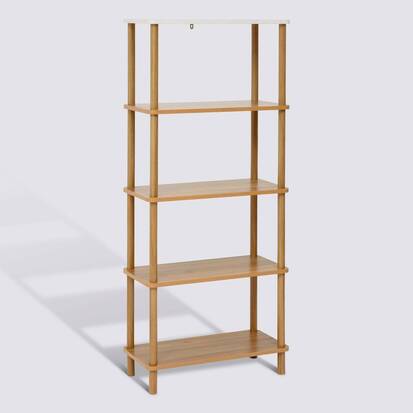 Etagère rectangulaire, 5 niveaux, marron Come