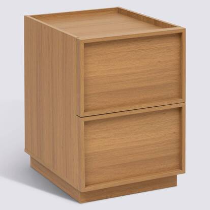 Table de chevet, 2 tiroir(s) Framy