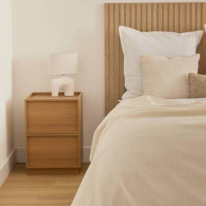 Table de chevet, 2 tiroir(s) Framy