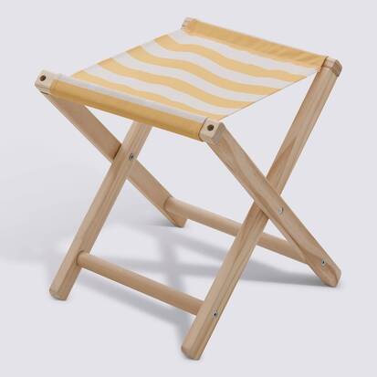 Tabouret pliant, jaune Poolside