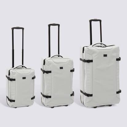 Set de 3 valises souples, 2 roues, fermeture tsa, argile 