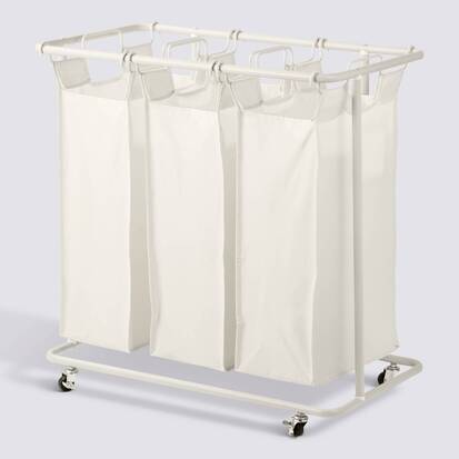 Panier à linge, 48 l, beige Linea