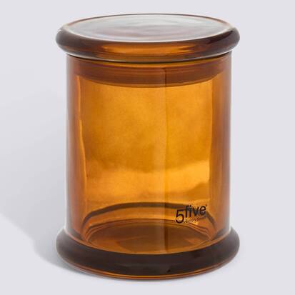 Pot à cotons, marron 