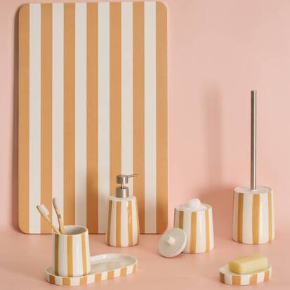 Porte-brosse à dents, jaune Strio