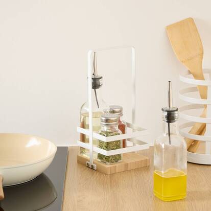 Set bouteille huile/vinaigre et condiments Balm