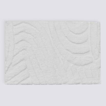 Tapis 75x50x1,8 cm, blanc 