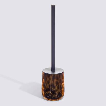 Brosse wc, h.39 cm, marron Dotty