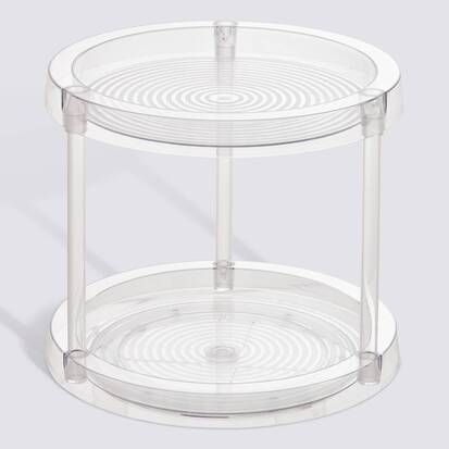 Plateau, 26x26x24 cm, transparent Selena